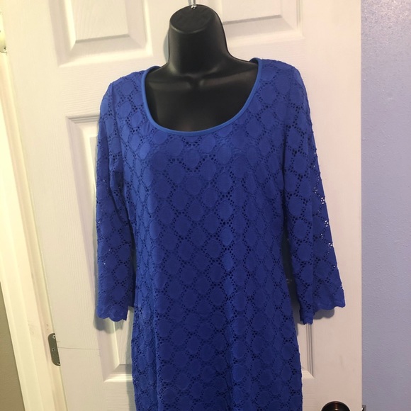 Ronni Nicole Blue Lace Dress NWOT - Picture 1 of 4